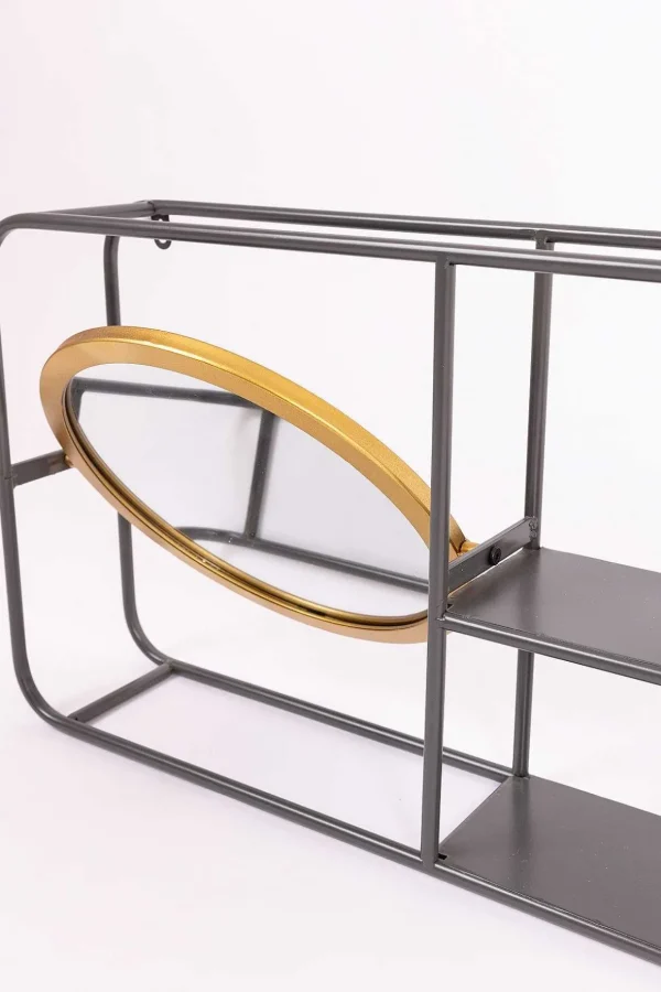 Retro Shelved Wall Mirror