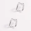 Rhombus Earrings In Silver