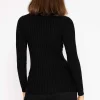 Rib Knit Top In Black