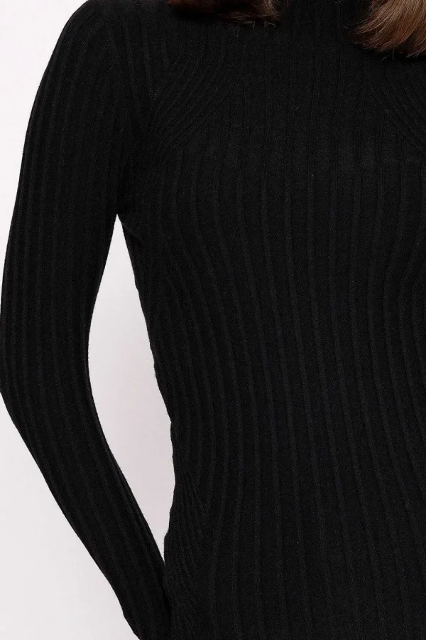 Rib Knit Top In Black