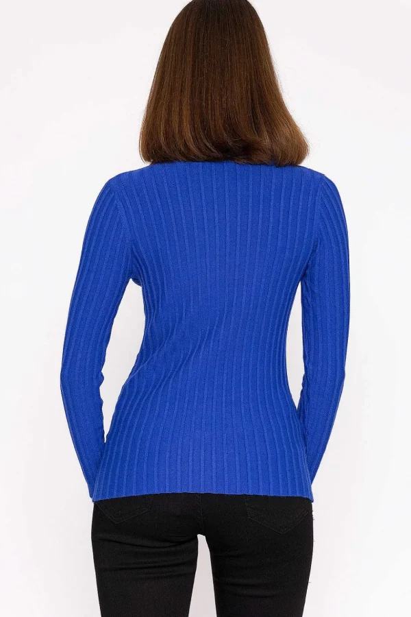 Rib Knit Top In Blue