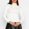 Rib Polo Knit In White