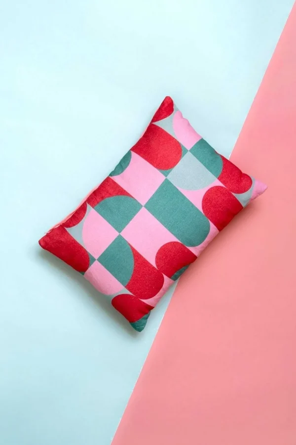 Riley Pink Geo Cushion