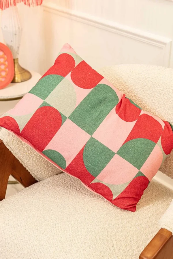 Riley Pink Geo Cushion
