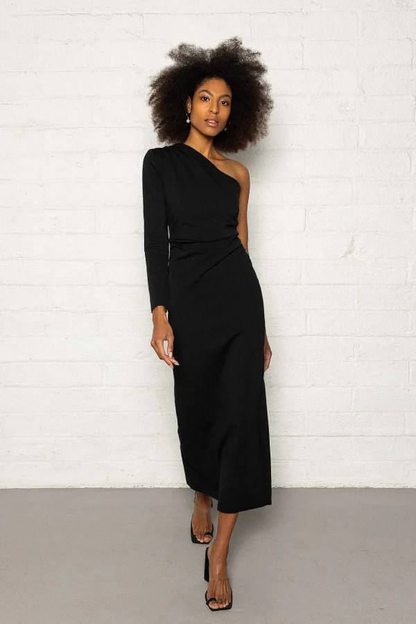 Robyn Midi Dress In Black