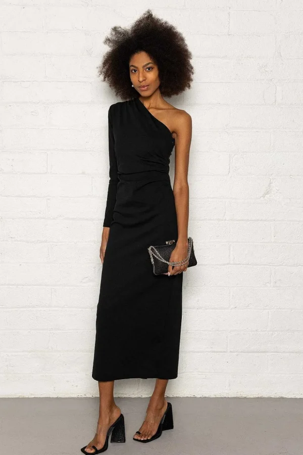 Robyn Midi Dress In Black