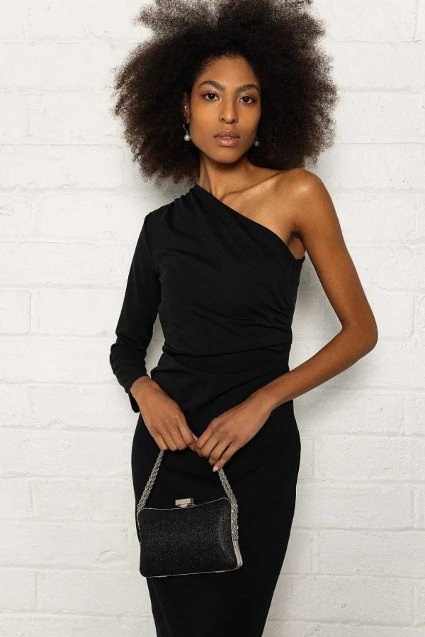 Robyn Midi Dress In Black