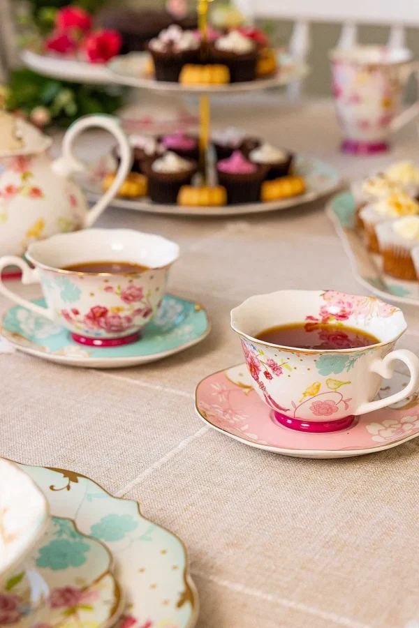 Rosa Belle Cups & Saucer Set