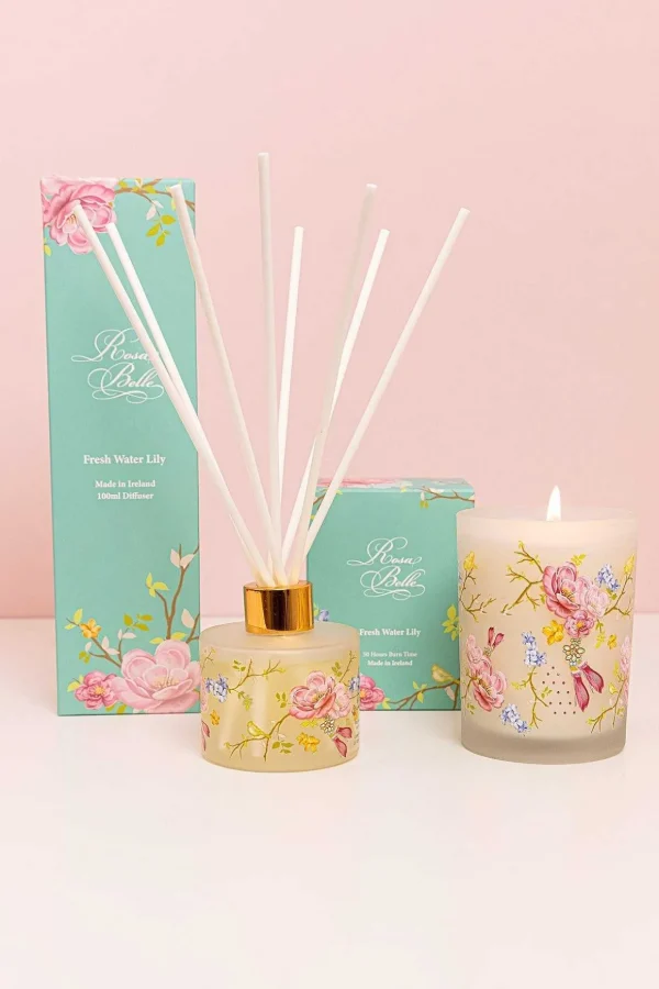 Rosa Belle Fresh Waterlily Candle
