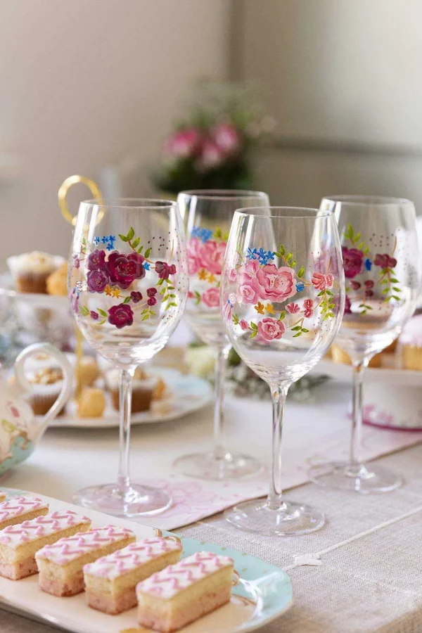 Rosa Belle Wine Glass Set Of 4