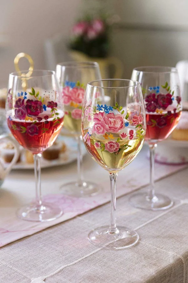 Rosa Belle Wine Glass Set Of 4