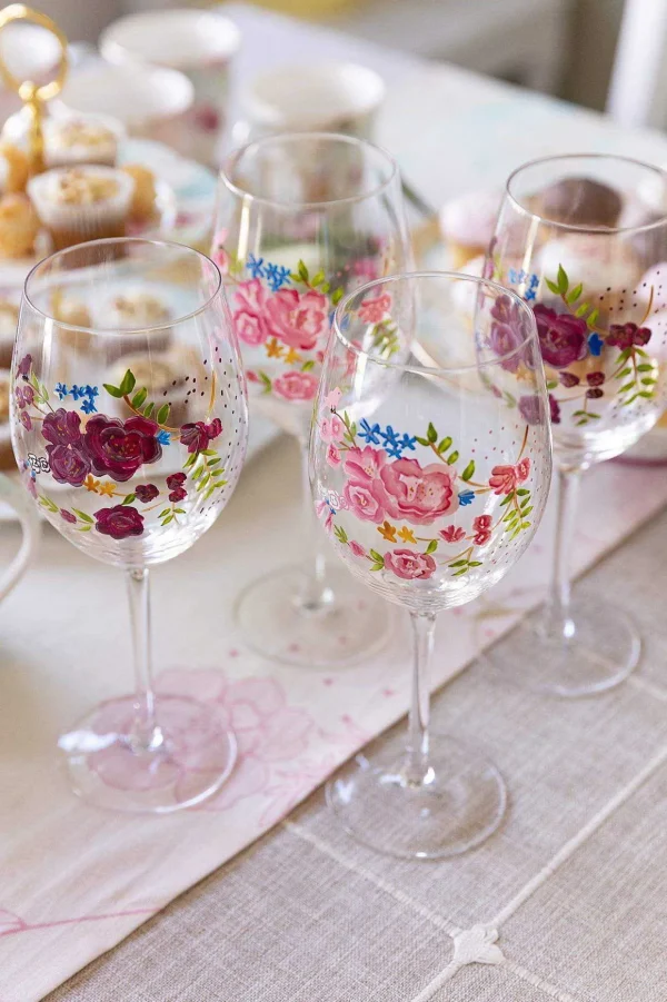 Rosa Belle Wine Glass Set Of 4