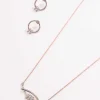 Rose Gold Double Bar Earrings
