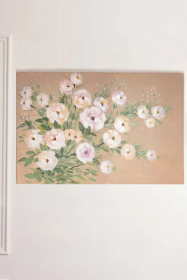 Rose Spray Canvas Wall Art