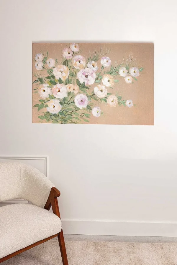 Rose Spray Canvas Wall Art