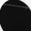 Round Black Modern Mirror
