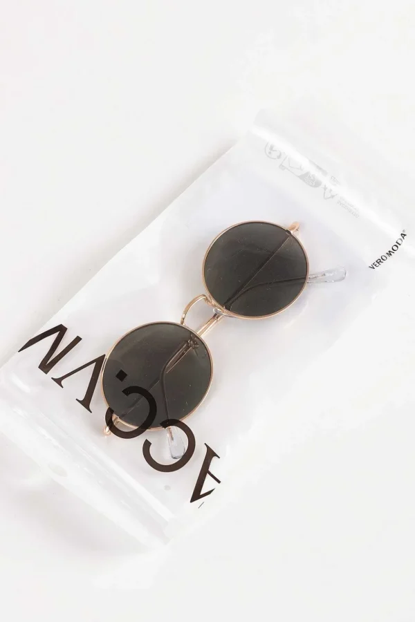 Round Gold Frame Sunglasses