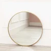 Round Gold Modern Mirror