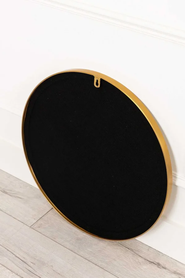 Round Gold Modern Mirror