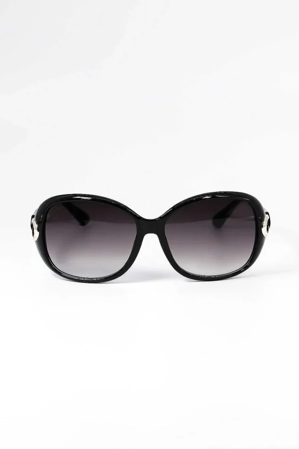 Round Lens Sunglasses With Arm Detail