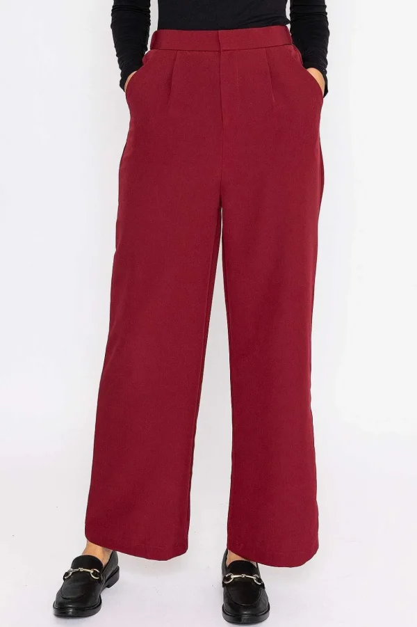 Rubix Pant In Burgundy