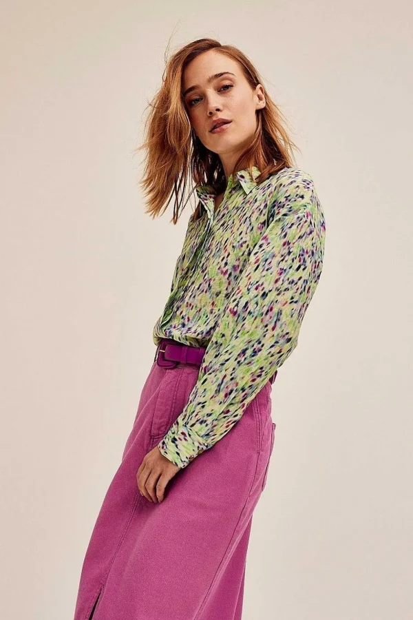 Ruttens Shirt In Green Print
