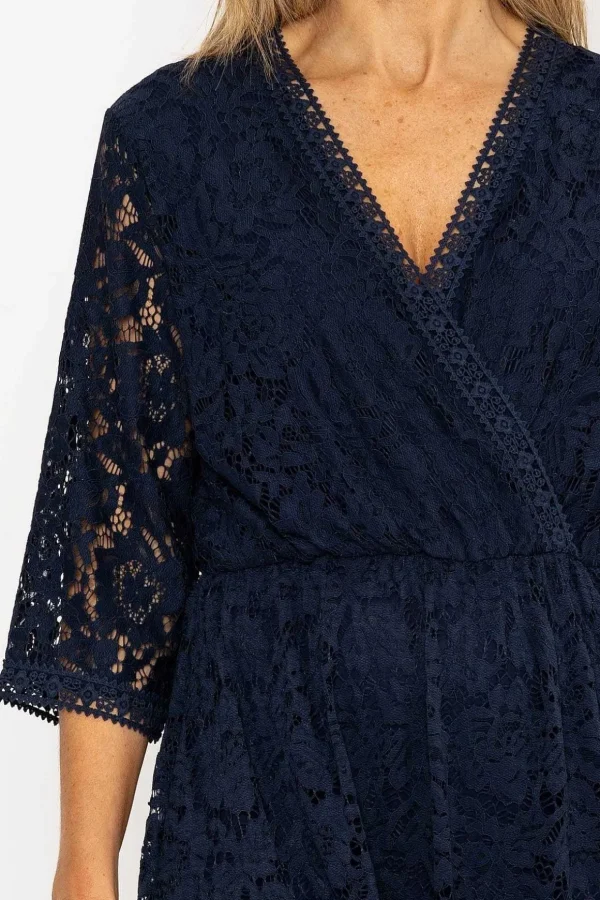 Sally Midi Dress In Navy