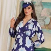 Sateen Cliodhna Midi Dress In Navy