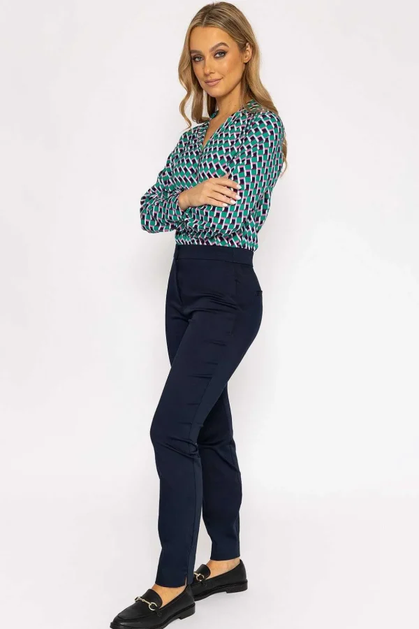Sateen Pant In Navy