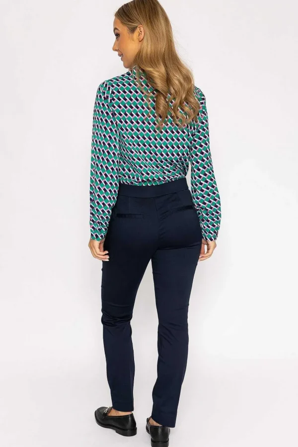 Sateen Pant In Navy