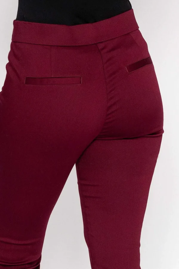 Sateen Pant In Plum