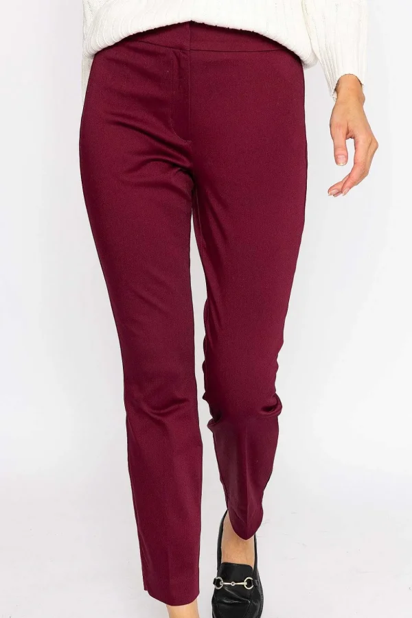Sateen Pant In Plum