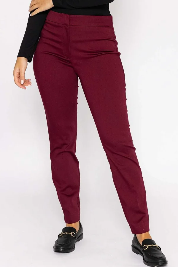 Sateen Pant In Plum