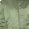 Satin Bomber In Khaki