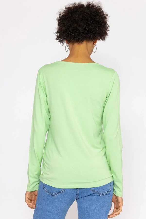 Scoop Neck Tee In Mint