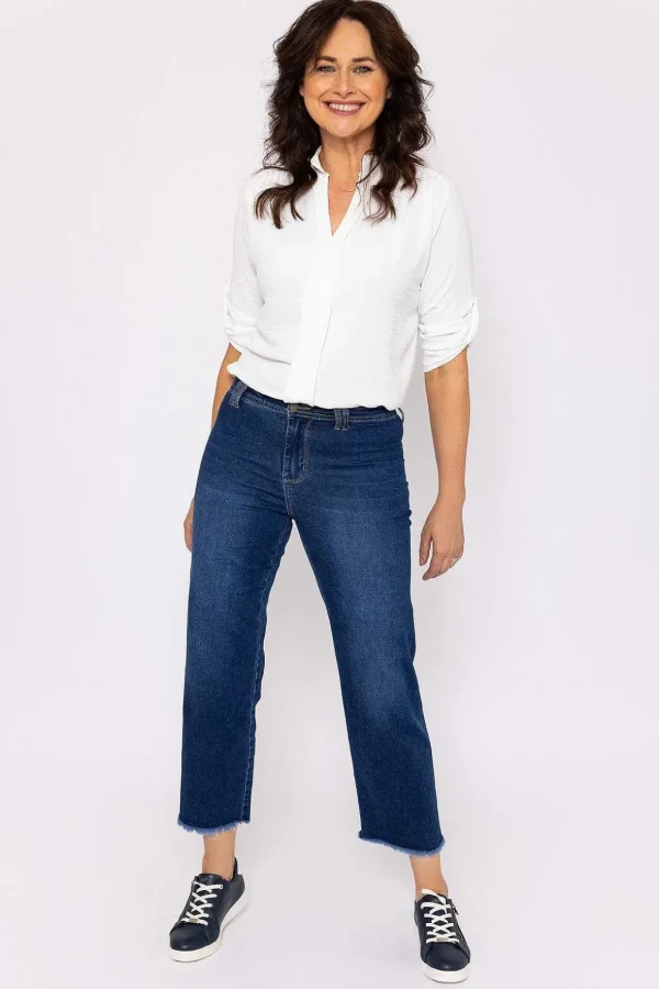 Seamless Hem Denim Jeans