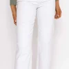 Seamless Hem Jeans In Ecru