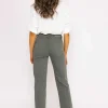Seamless Hem Jeans In Khaki