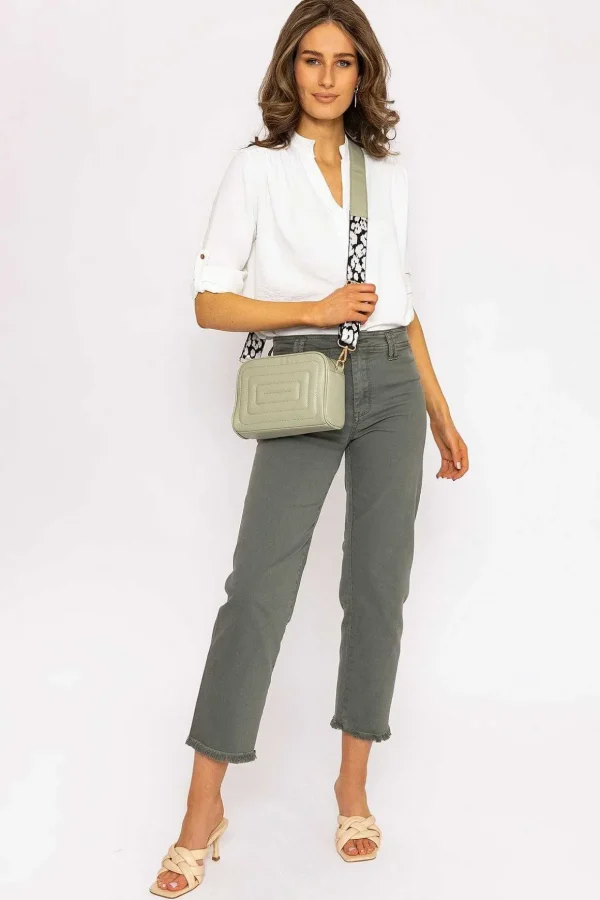 Seamless Hem Jeans In Khaki