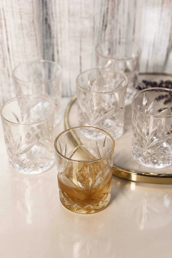 Set Of 6 Adare Whiskey Glasses
