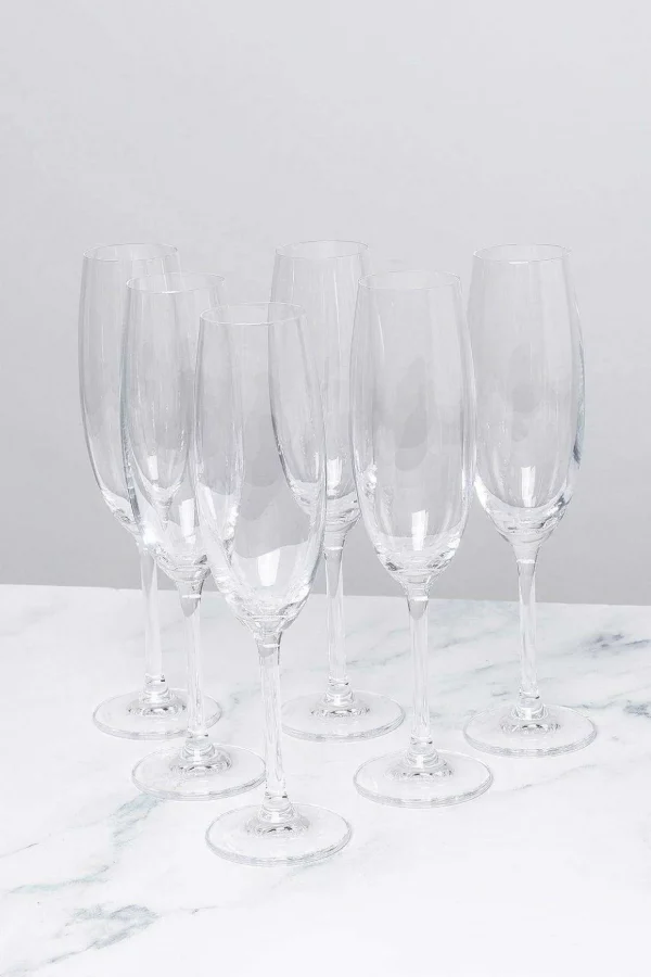 Set Of 6 Connoisseur Champagne Glasses