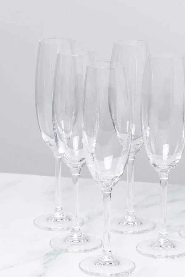Set Of 6 Connoisseur Champagne Glasses