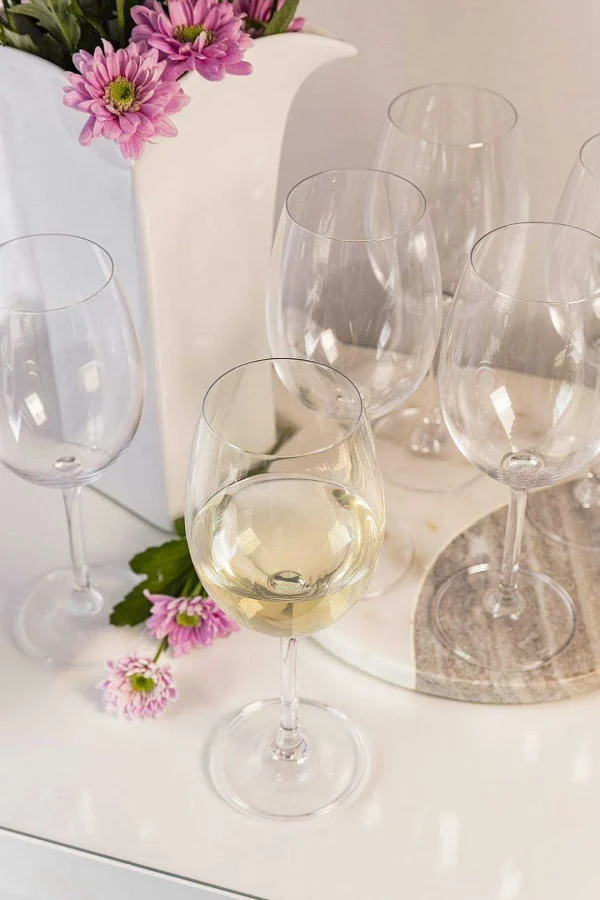 Set Of 6 Connoisseur White Wine Glasses