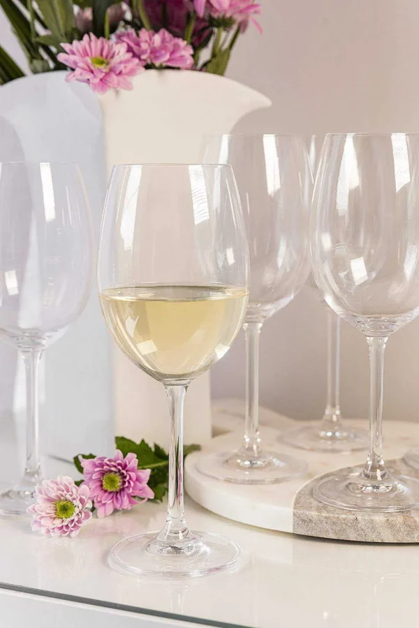 Set Of 6 Connoisseur White Wine Glasses