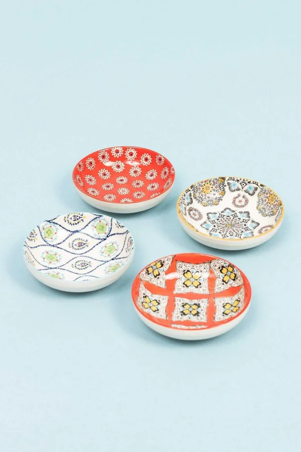 Set Of 4 Eclectic Dip Dishes