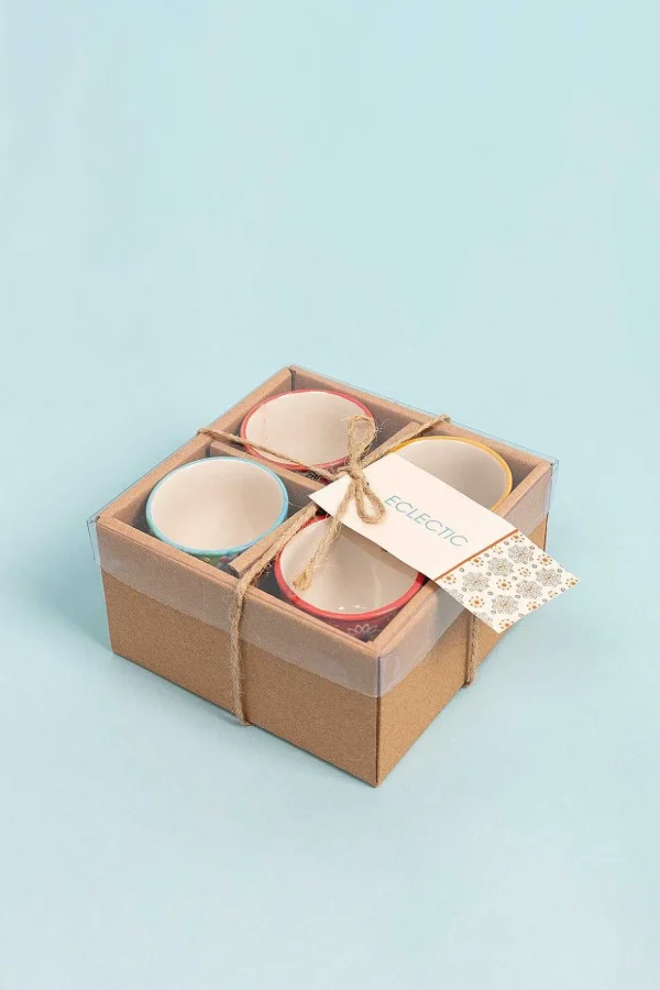 Set Of 4 Eclectic Egg Cups