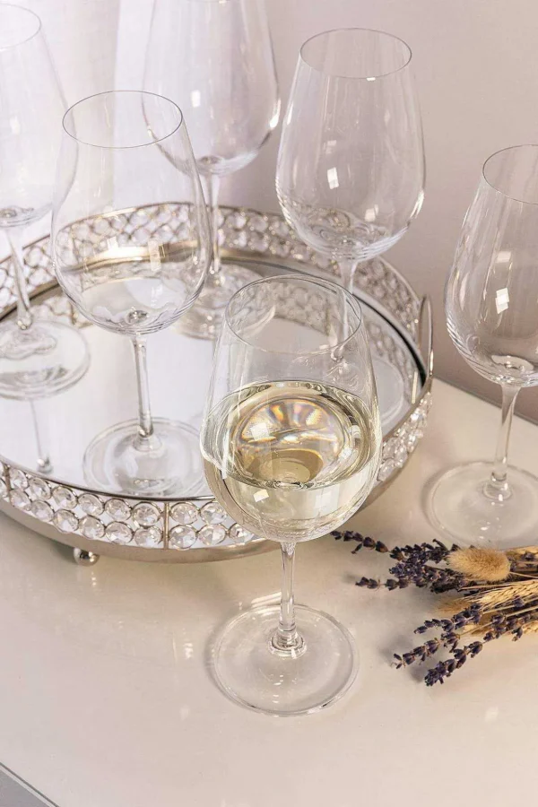 Set Of 6 Elegance Wine Glasses