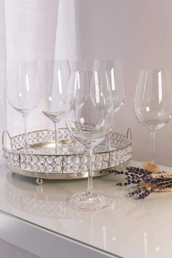 Set Of 6 Elegance Wine Glasses
