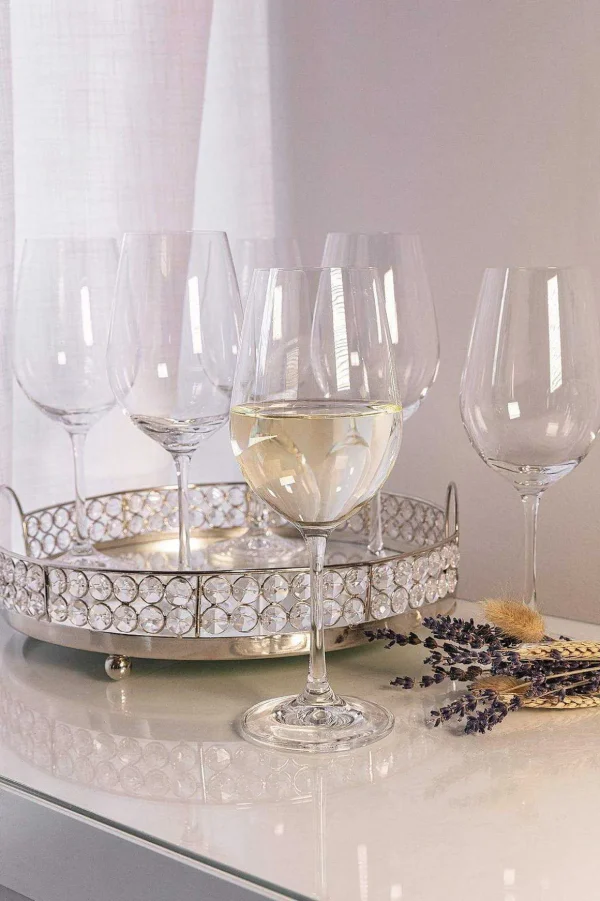 Set Of 6 Elegance Wine Glasses