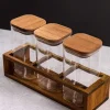 Set Of 3 Lidded Storage Jars